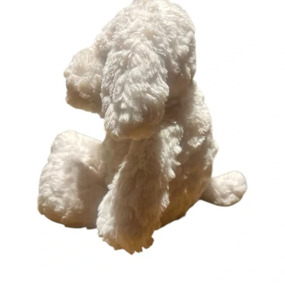 Mary Meyer Fluffy Floppy Cream Dog Plush – 8” Soft Cuddly Puppy - Picture 3 of 6